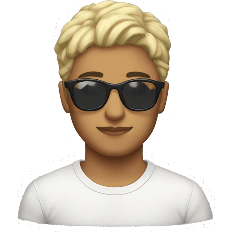 Pelirroja piel blanca con gafas Aesthetic  emoji