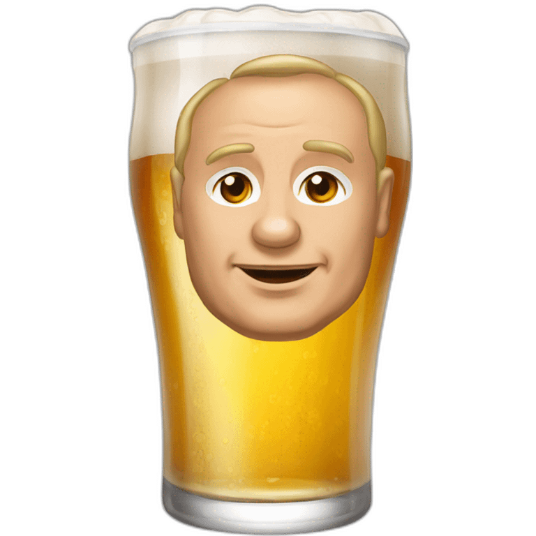 Vladimir poutine drink beer emoji