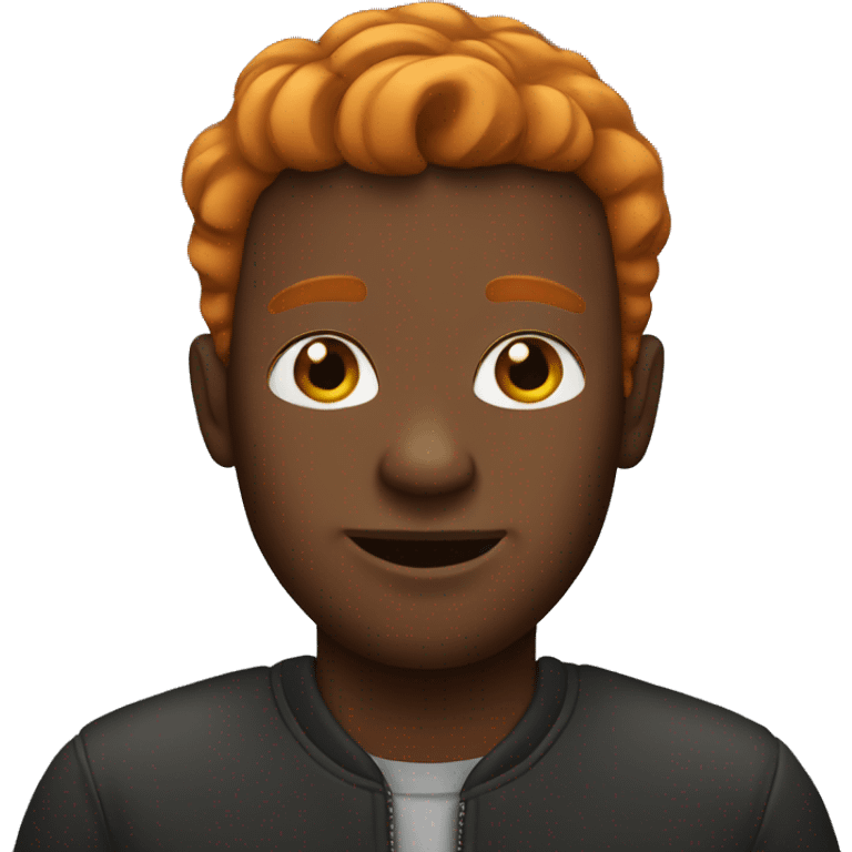 Ginger black man emoji