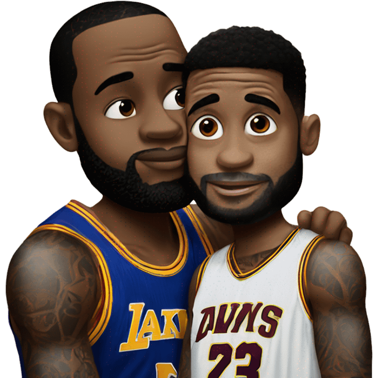 Duffy kissing LeBron  emoji