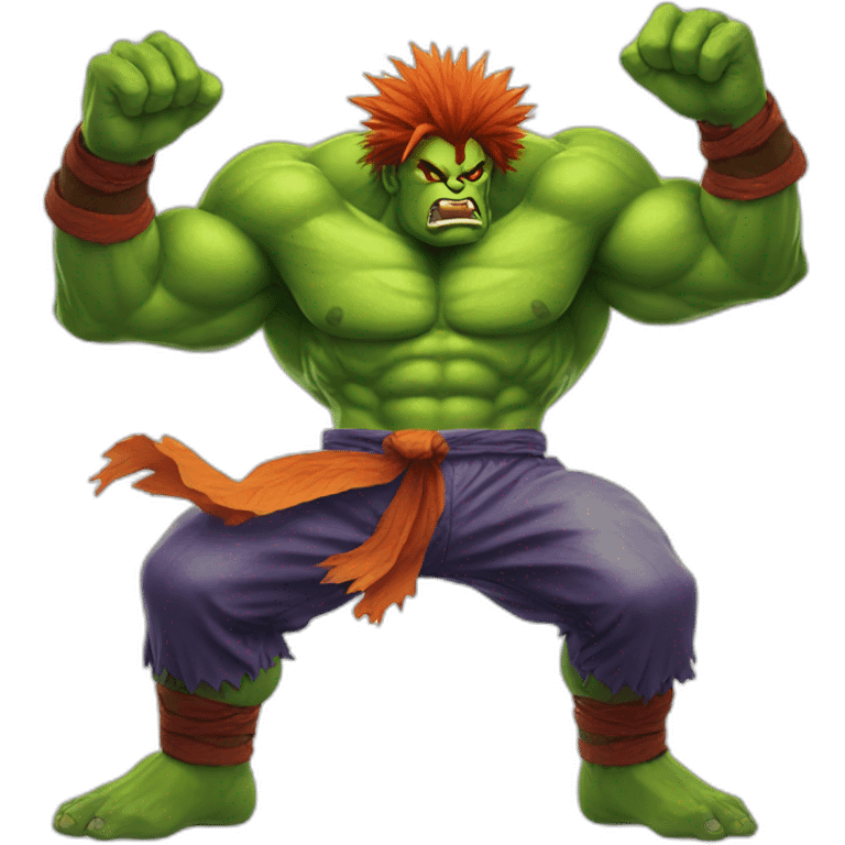 Blanka street fighter emoji