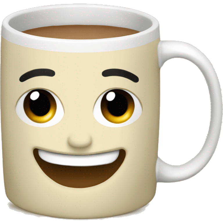 Cream mug emoji