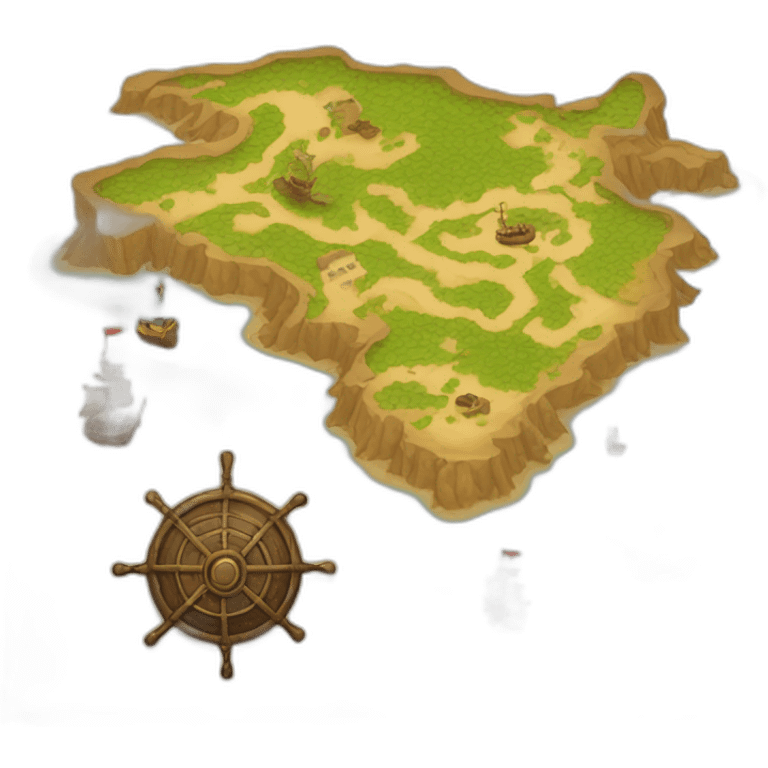 pirate map emoji