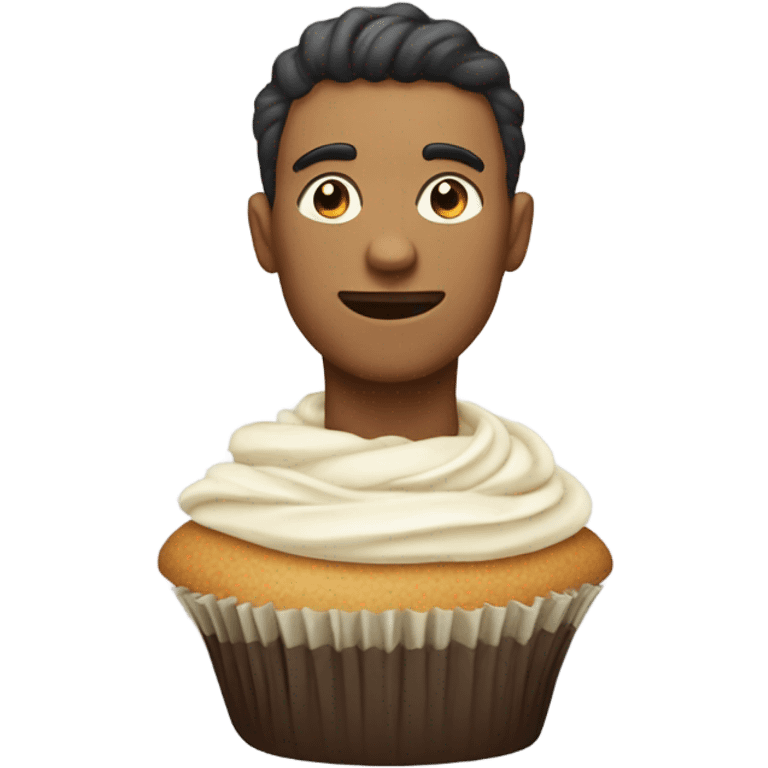 Make a Cupcake shaped human being emoji