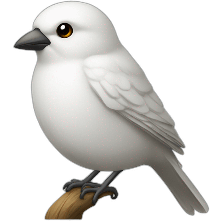 Oiseau blanc de face qui vole  emoji