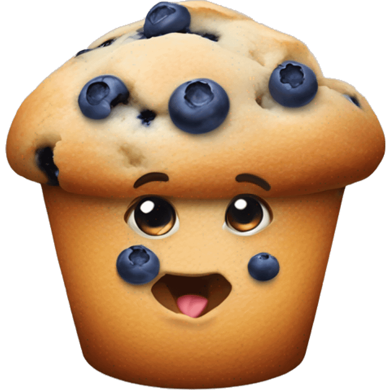 Blueberry muffin  emoji