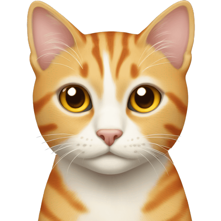 Cream and orange tabby cat emoji