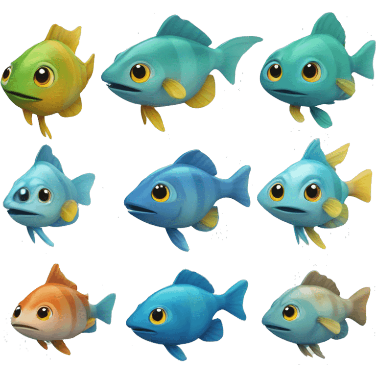 Poisson  dans l'eau  emoji