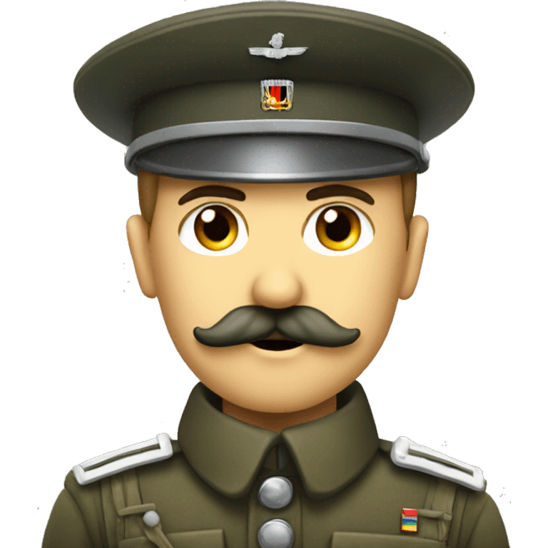 German soldier with moustache  emoji