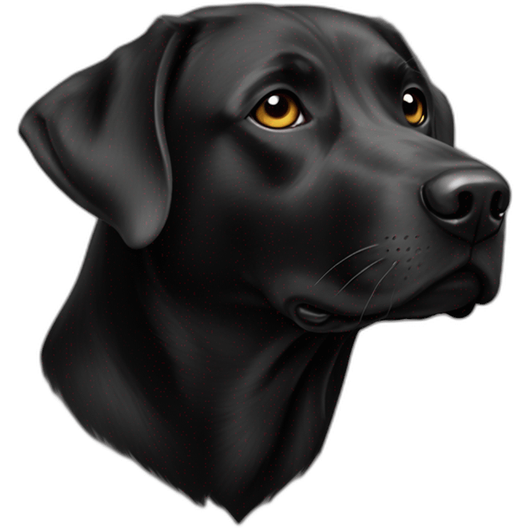 Labrador-noir-chauve-souris emoji