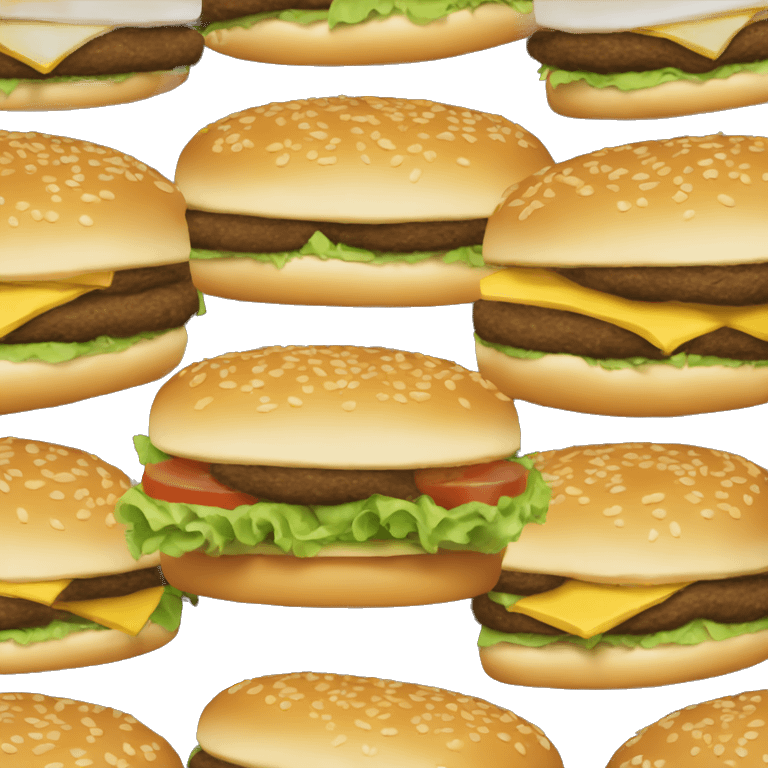 Big Mac no tomato emoji