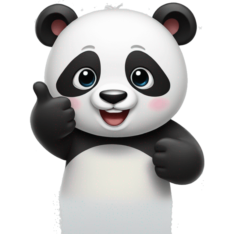 panda giving a thumbs up emoji