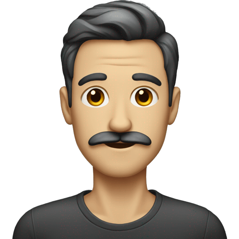 Skinny guy with mustache  emoji