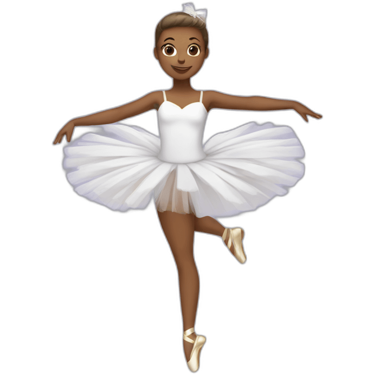 Tutu danseuse blanche emoji