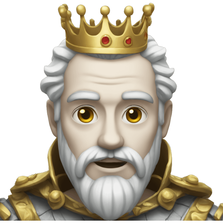 The pale king emoji