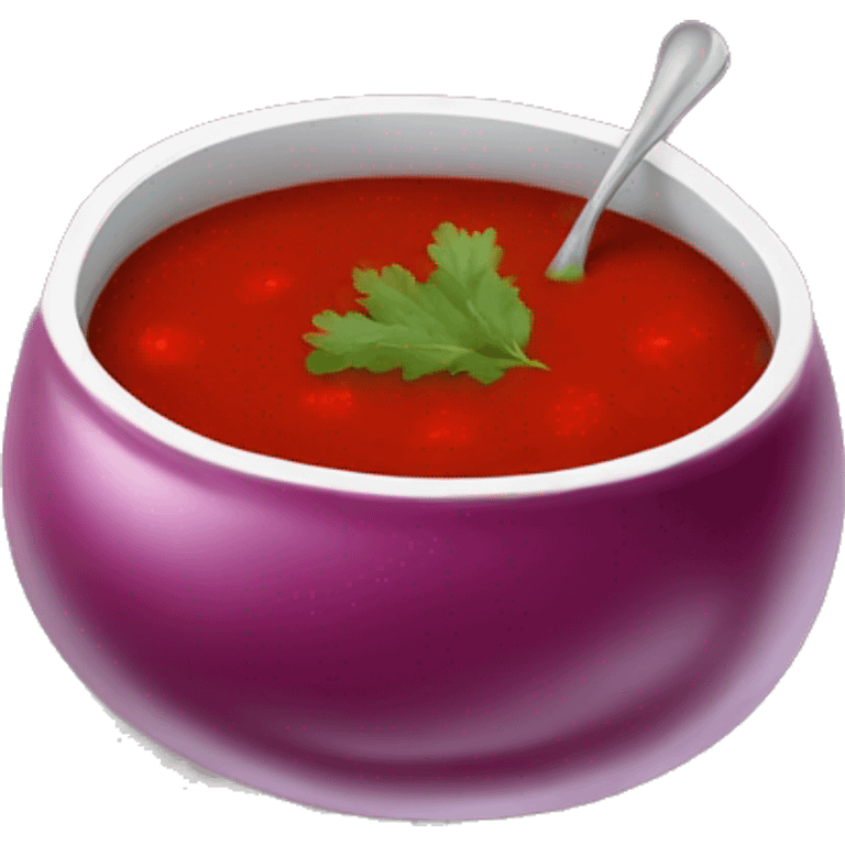 Lithuanian cold beet soup emoji