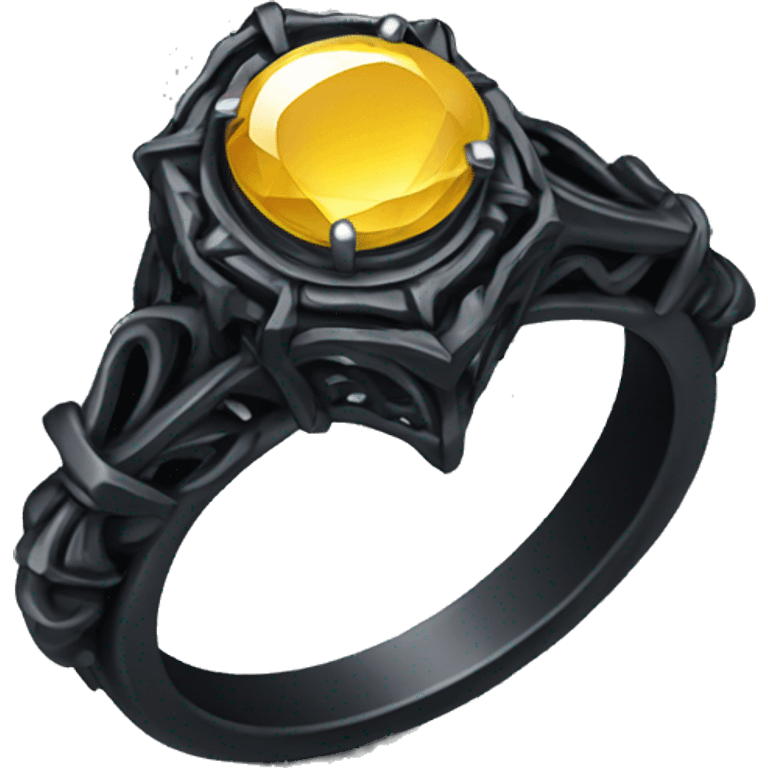 Gothic engagement ring  emoji