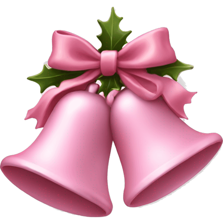 Light pink Christmas bells emoji