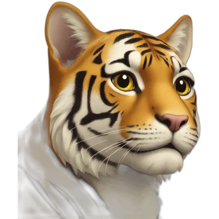 Tigre et chat emoji