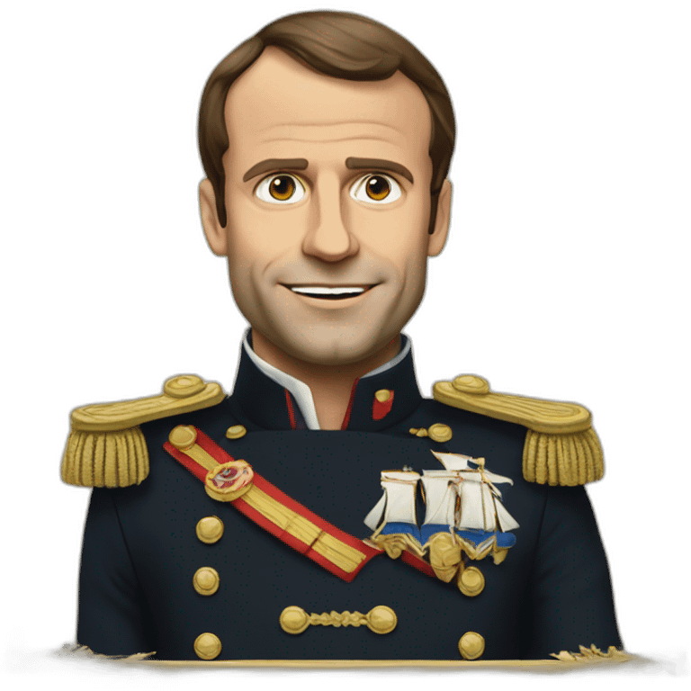 Macron a la consot emoji