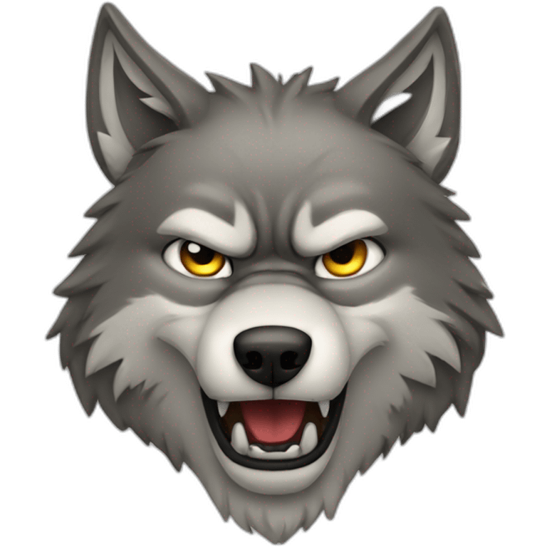 angry wolf emoji