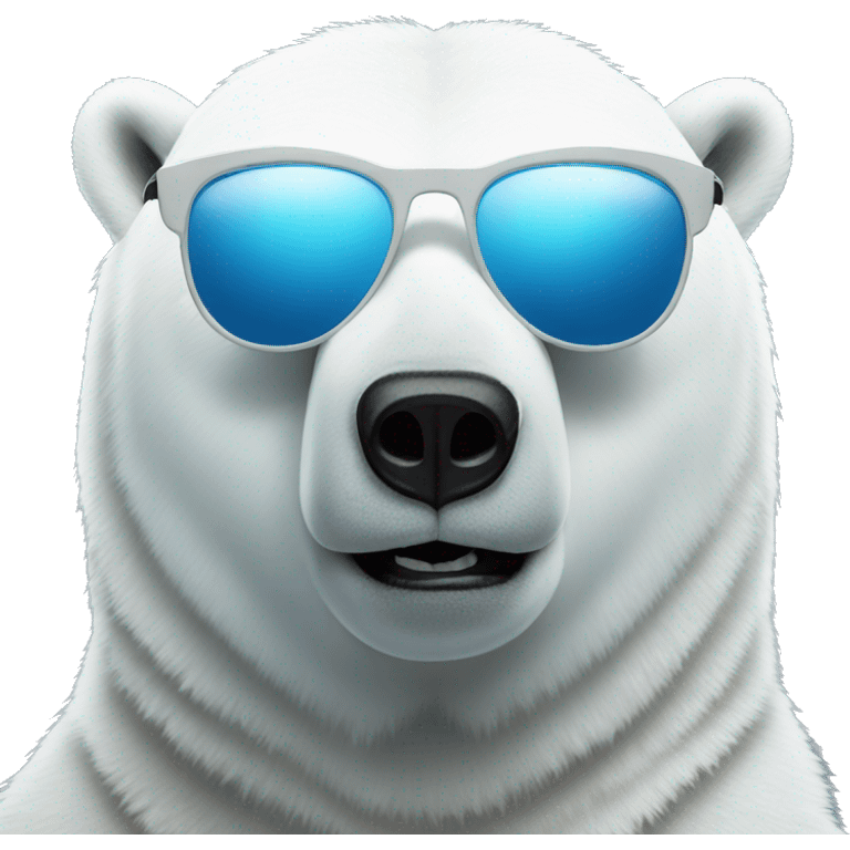 polar bear with sunglasses  emoji