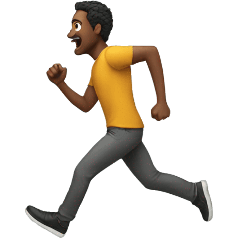 Man running away emoji