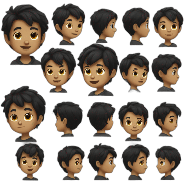 boy with black hair emoji