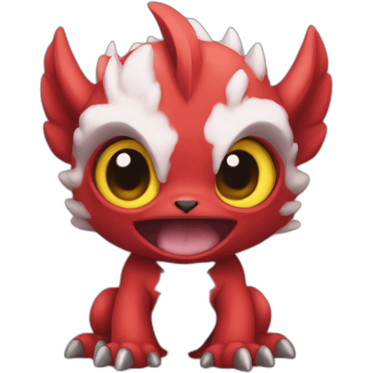 red baby Digimon creature emoji