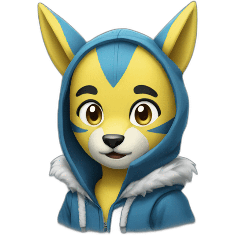 Zeraora with a hoodie  emoji