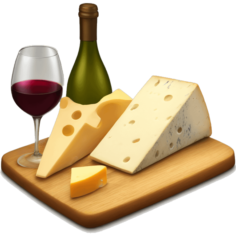 Wine and cheese board italian style emoji