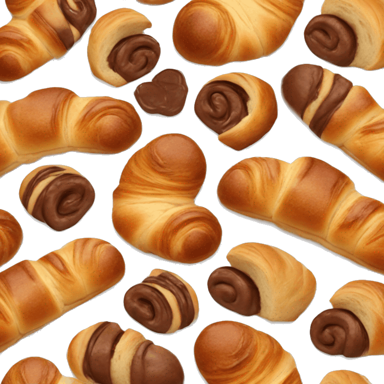 Pain au chocolat français  emoji