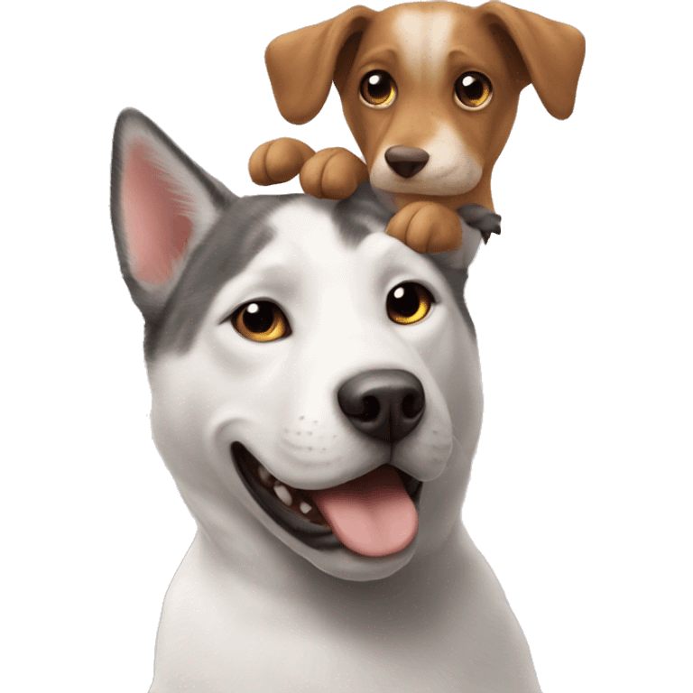 katze und hund spielen emoji