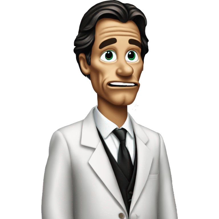 Donald Duck as Patrick Bateman  emoji