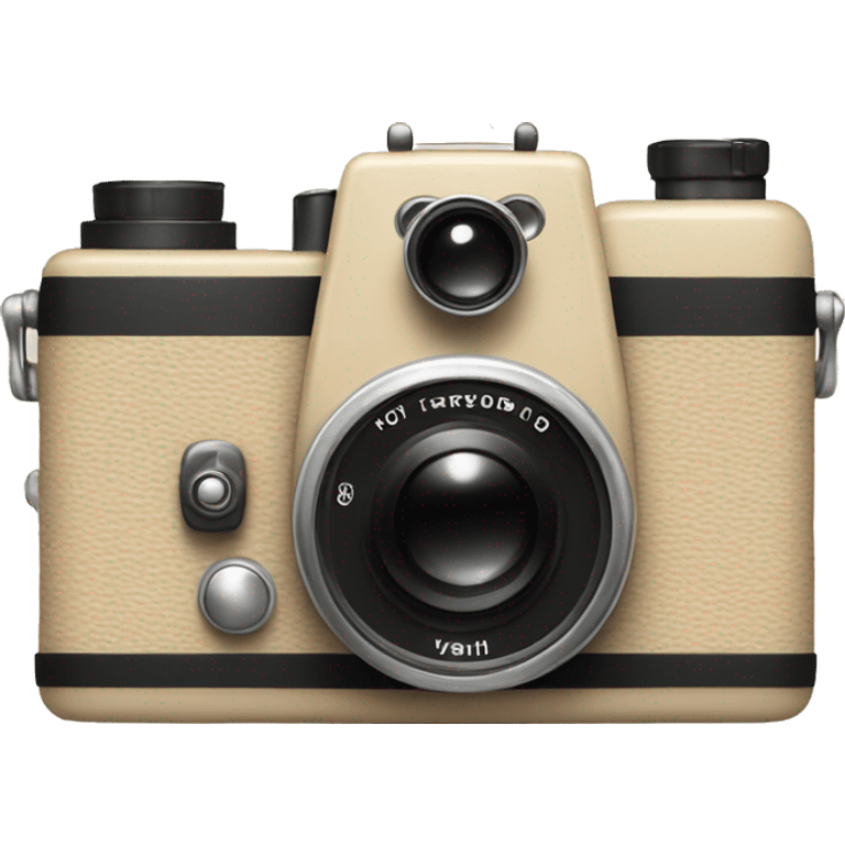 Vintage beige camera emoji