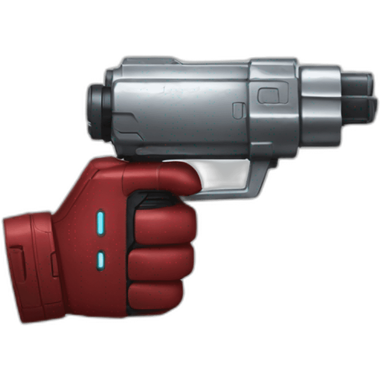 iron man's hand blaster emoji