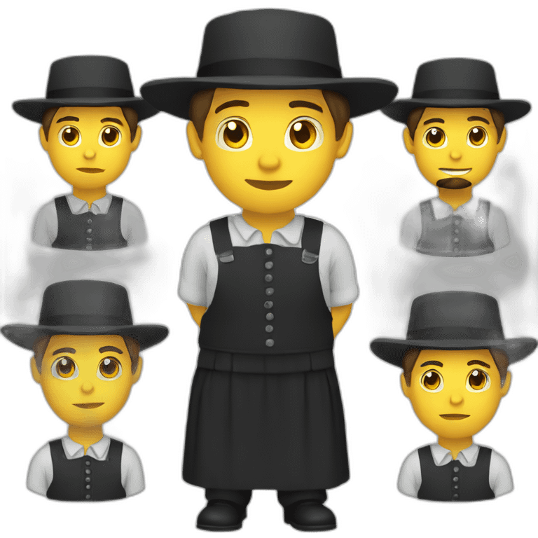 amish using a phone emoji