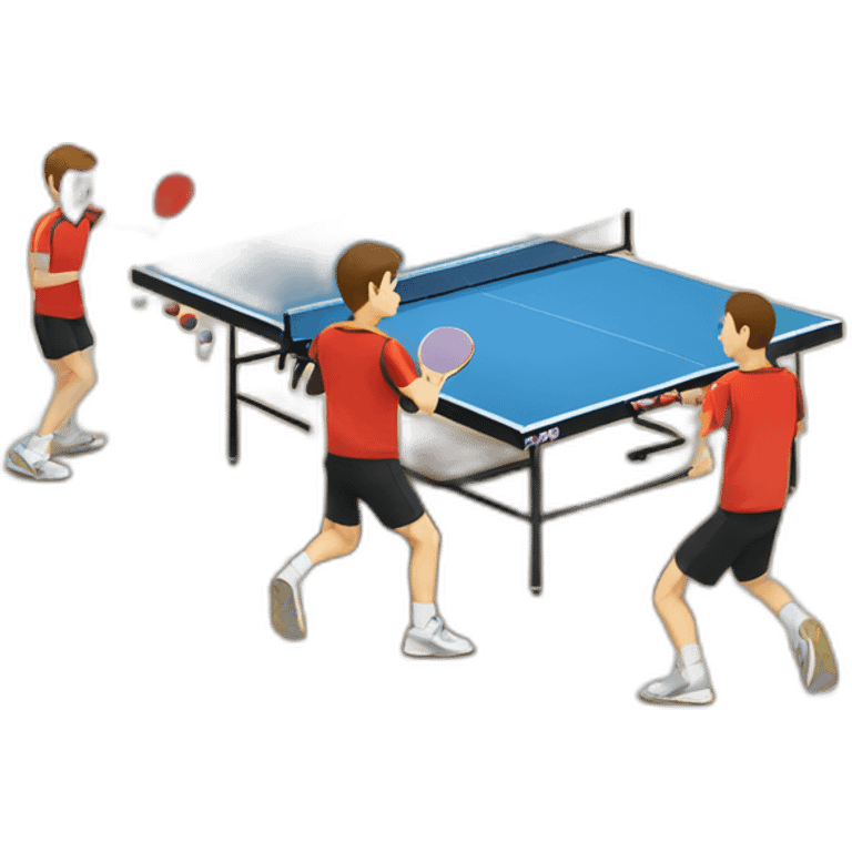 table tennis game emoji