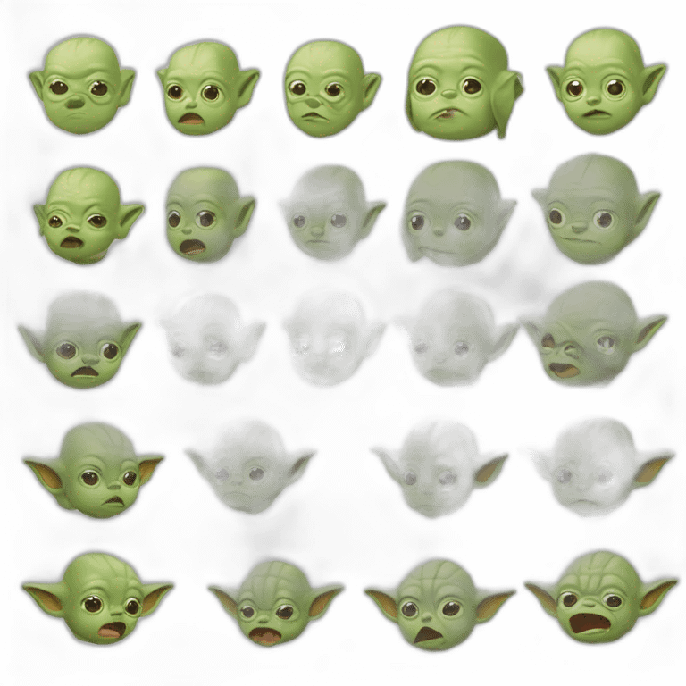 Bébé Yoda mange anacine emoji