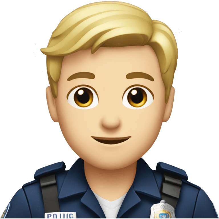 caucasian police officer emoji