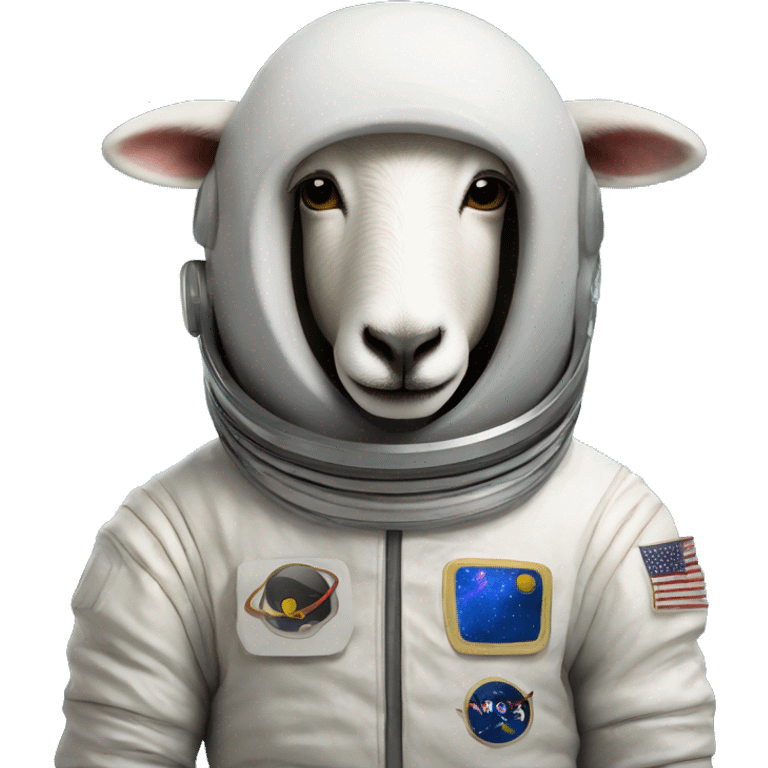 sheep in spacesuit emoji