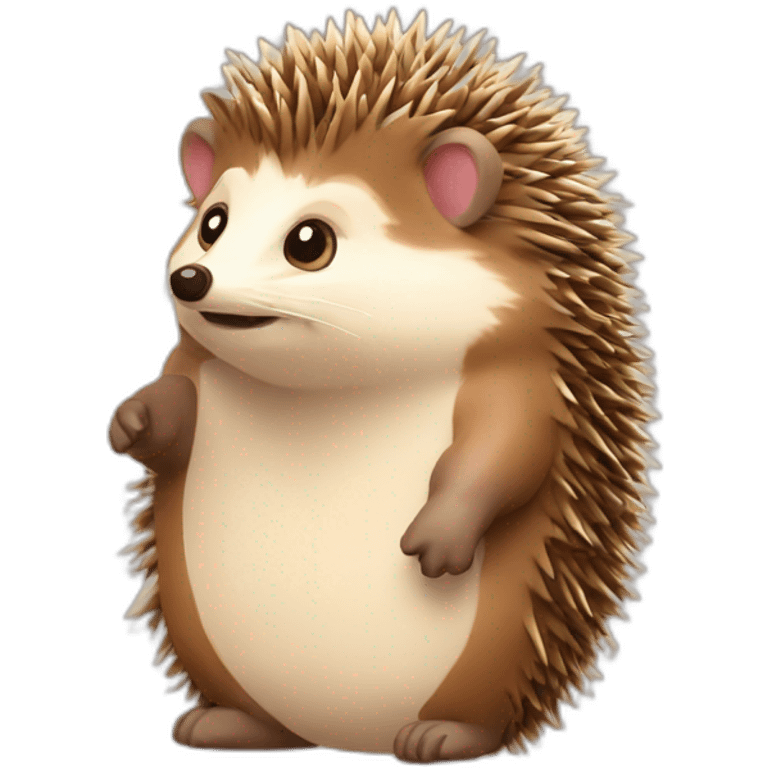 hedgehog-cookie emoji