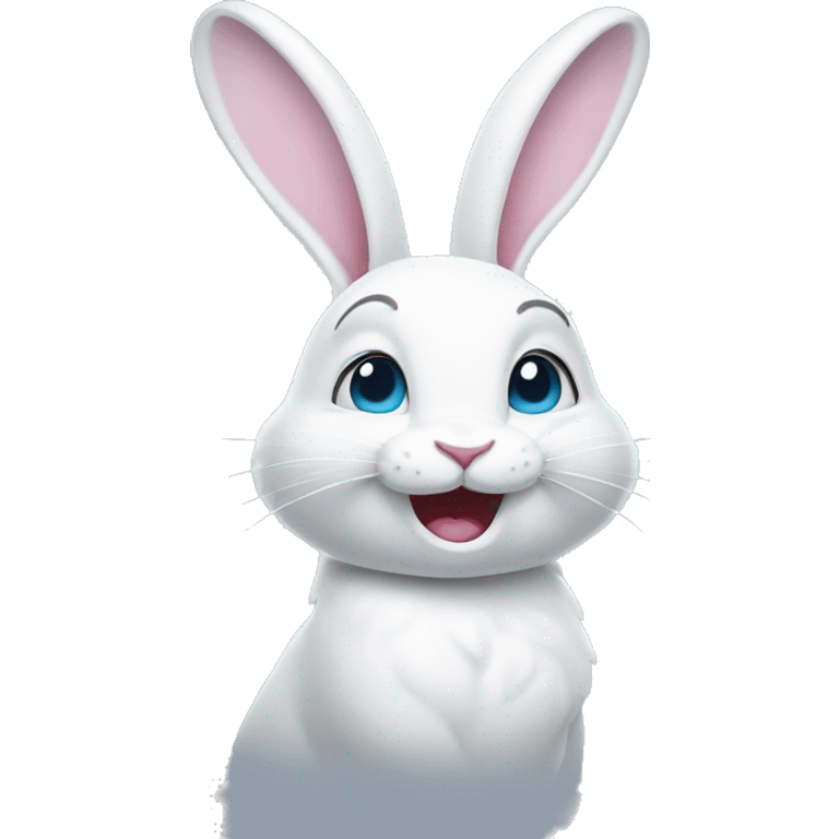 white magic rabbit winking emoji