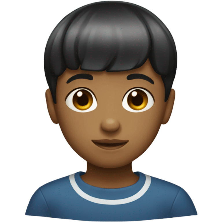 A small boy with a bowl cut emoji