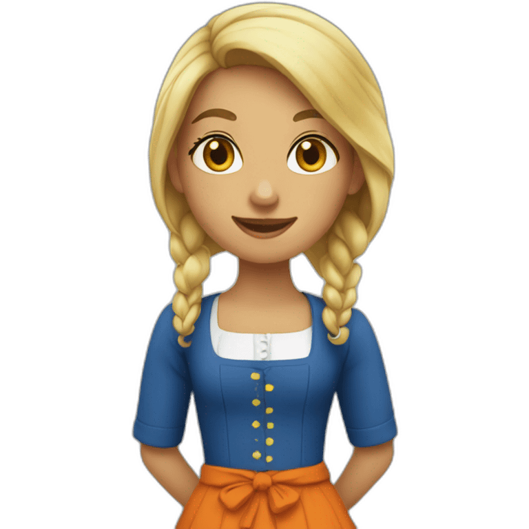 Dutch girl curaçao emoji