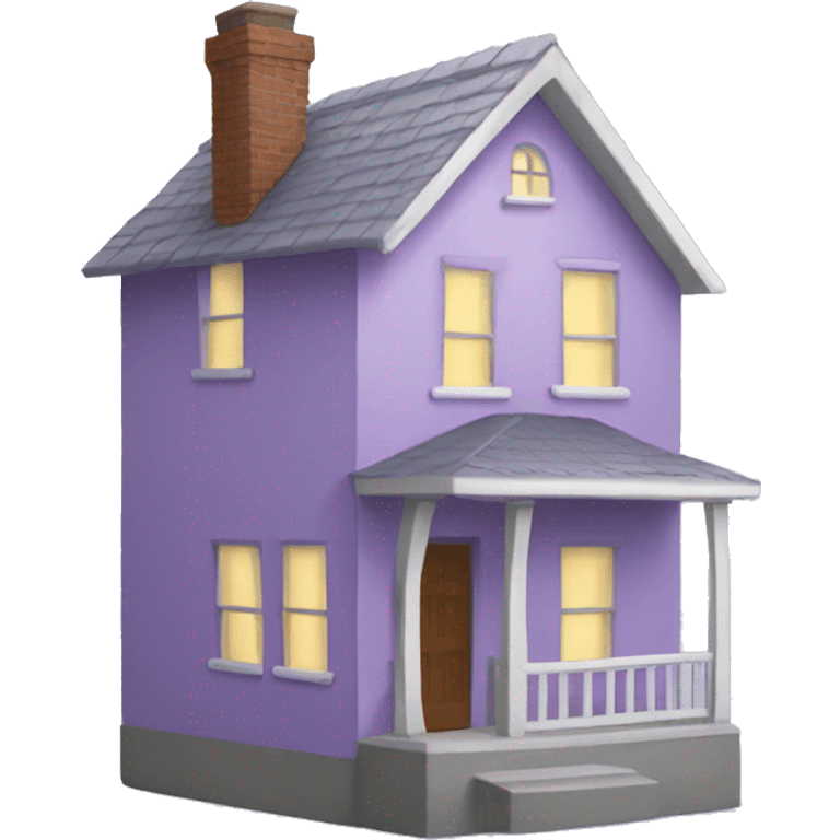 Light Purple house  emoji