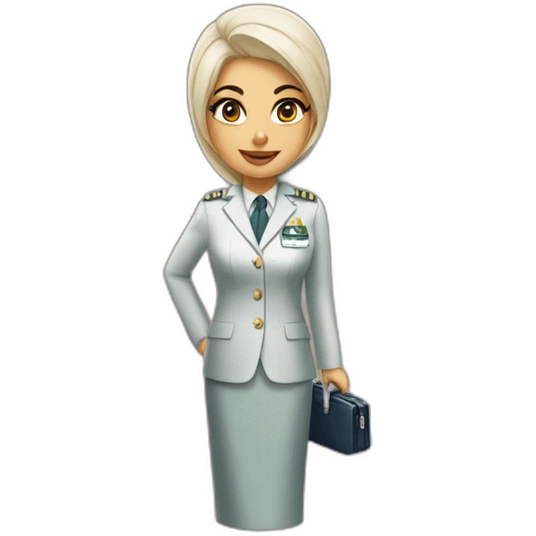 saudi airlines air hostess emoji