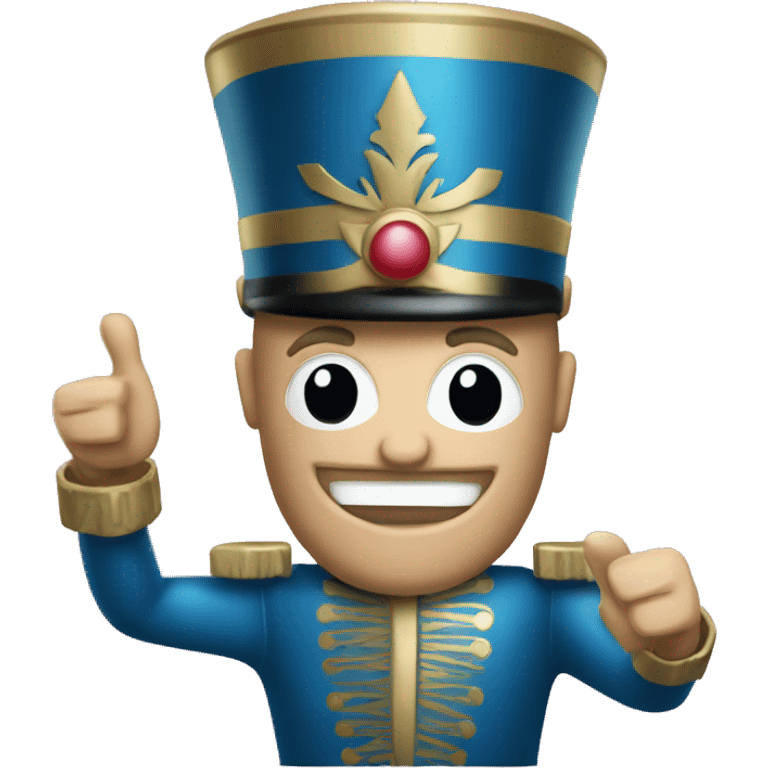 Nutcracker with a thumbs up emoji