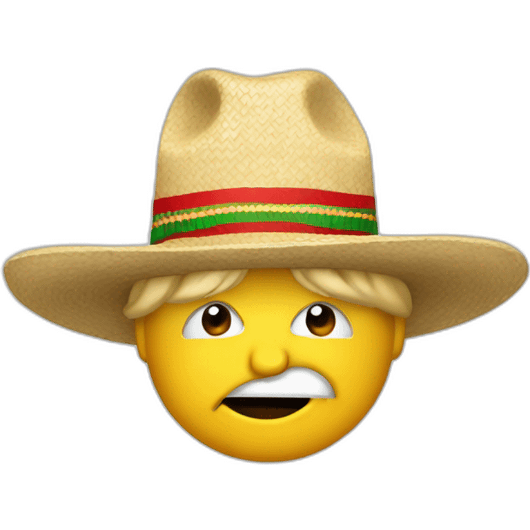 Trump with à mexicain hat emoji