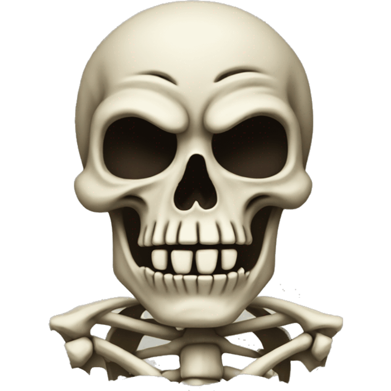 angry skeleton emoji